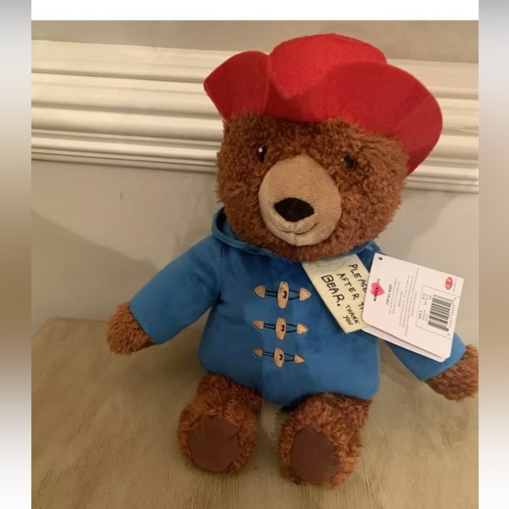 Paddington Bear 14" Plush Kohls Cares "Please Look After This Bear Thank You NWT